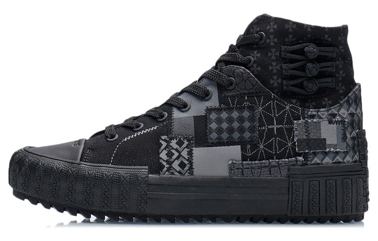 Buy Zapatillas Altas Li-Ning CF WuXing Canvas 'Negro' AGCR490-4