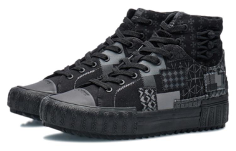 Lookbook Zapatillas Altas Li-Ning CF WuXing Canvas 'Negro' AGCR490-4