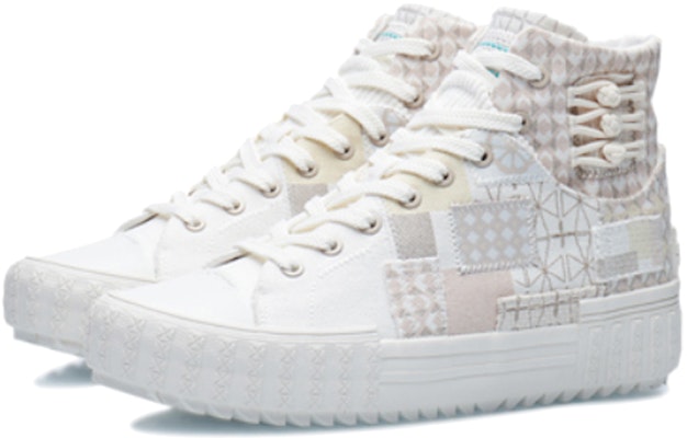 Li-Ning CF WuXing Canvas Hi Shoes 'White Grey' AGCR490-3 Lookbook Li-Ning CF WuXing Canvas Hi Shoes 'White Grey' AGCR490-3