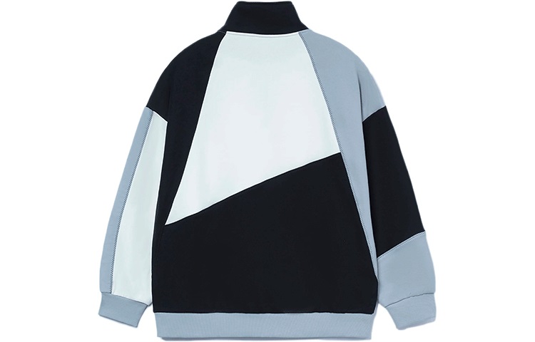 Li-Ning CF Wuxing High-Neck Half-Zip Oversized Pullover Sweatshirt Black Unisex AWDRD85-2