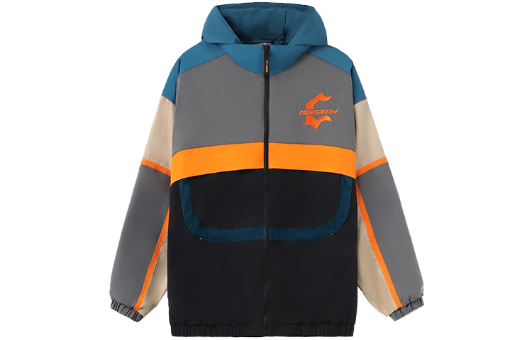 Li-Ning CF Wuxing Series Colorblock Loose Hoodie Jacket Unisex - Black AJDR494-2