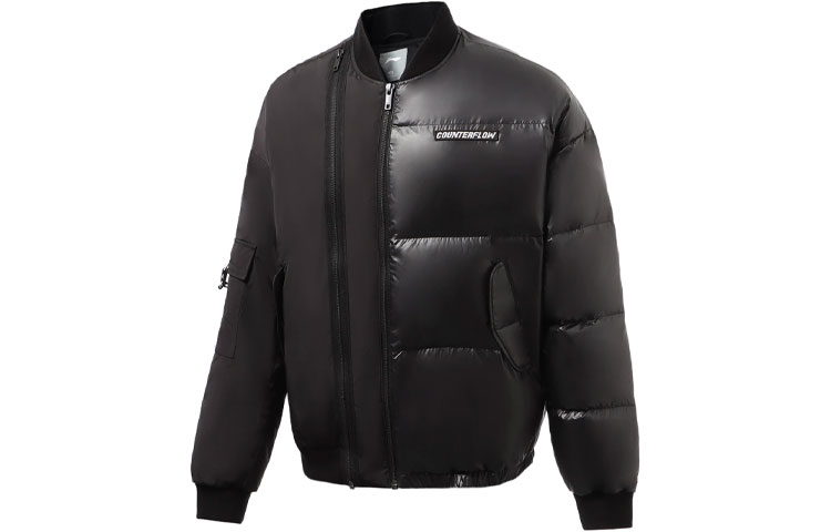 Li-Ning CF Wuxing Series Short Loose Down Jacket Unisex Black Winter Wear AYMR385-1