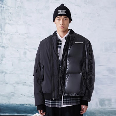 Li-Ning Jaket Musim Dingin Unisex Hitam Seri CF Wuxing Short Loose Down AYMR385-1 Purchase Li-Ning Jaket Musim Dingin Unisex Hitam Seri CF Wuxing Short Loose Down AYMR385-1