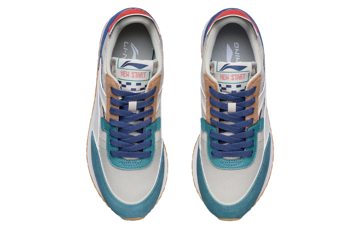 Shop Li-Ning ChengFeng ''Grijs Groen Blauw'' AGCR195-9