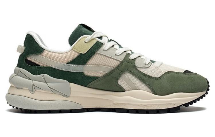 Lookbook Baskets Li-Ning ChengFeng Sport ''Beige Vert'' AGCT171-2