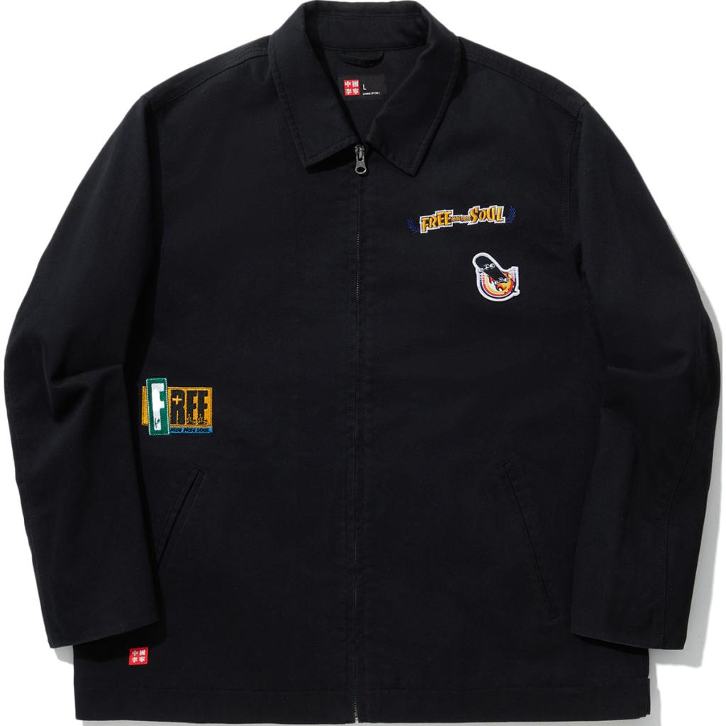 Li-Ning China Black Skateboarding Series Loose Fit Casual Jacket AFDUA65-1