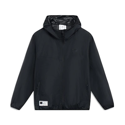 Li-Ning China Color Series Solid Zip Hoodie Jacket Black AFDT163-5