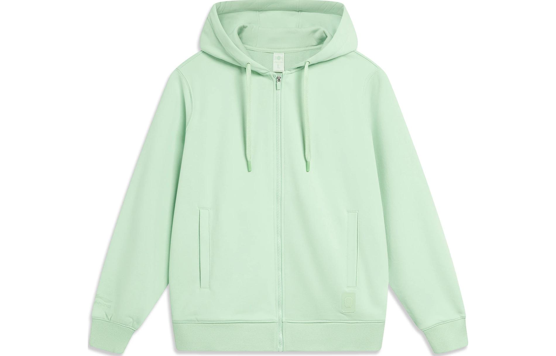 Li-Ning China Colors Hoodie Jacket Bamboo Green Unisex Casual Apparel AWDT967-1