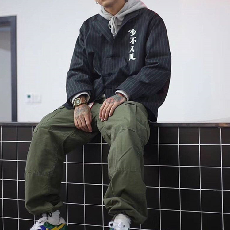 Shop Li-Ning China x 1807 Kolaborasi Terbatas Jaket Tang Suit Hijau AFDN485-1