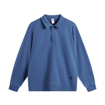 Li-Ning China Series Casual Sport Sweatshirt - Indigo Blue (Breathable & Comfy) AWDU849-5