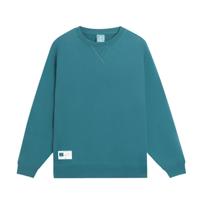 Li-Ning China Series Green Pullover Sweatshirt with Logo Patch for Men AWDSB13-5