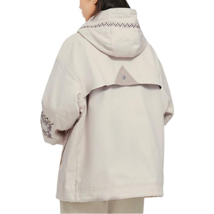 Purchase 李寧中國系列白色連帽外套男女款刺繡標誌 AFDSB71-1