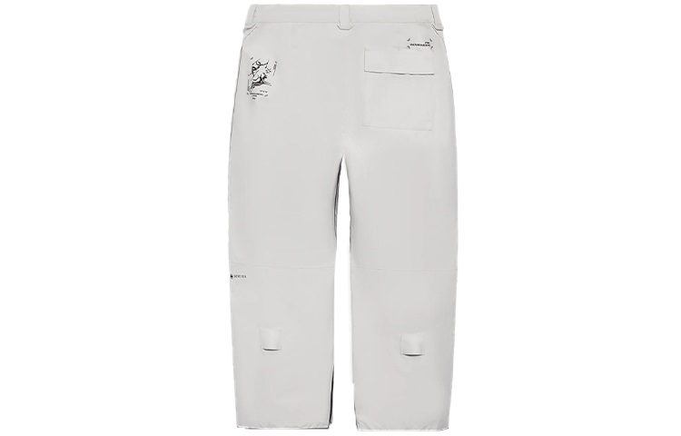 Li-Ning China Ski Series Logo Print Loose Straight Ski Pants Unisex. AHXR048-7