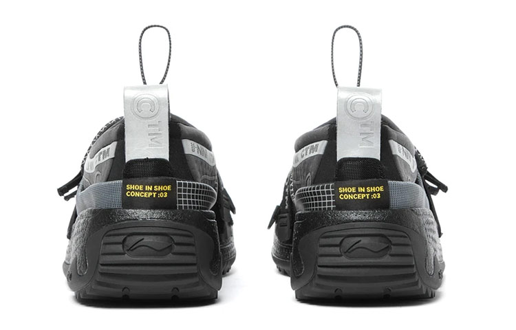 Sizing Li-Ning Chinatown Market x Pangu Triple-Wear Outdoor Sandale ''Bricks Schwarz'' AGLR155-2