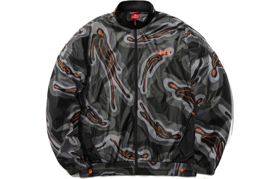 Li-Ning Chinese Characters Print Loose Fit Zip Jacket Black () AFDR295-2