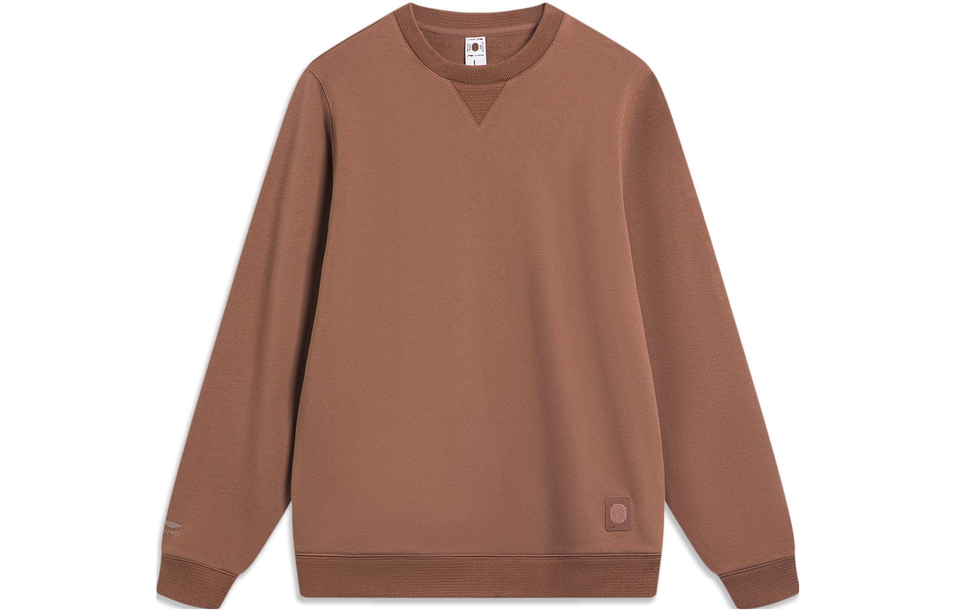 Li-Ning Chinese Color Series Pullover Sweatshirt Milk Coffee Brown AWDT965-5