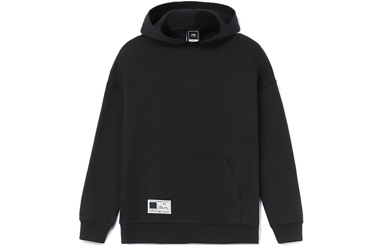 Li-Ning Chinese Color Series Unisex Loose Fit Black Hoodie with Pocket AWDR869-7