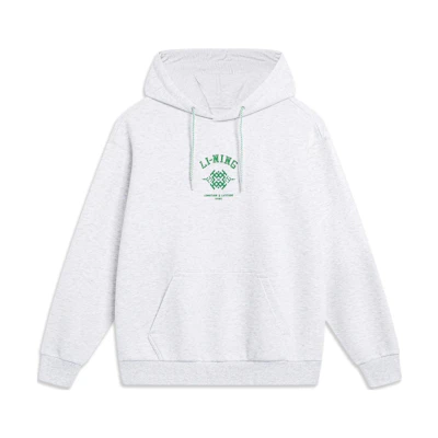 Li-Ning Chinese Culture Hoodie Loose Fit - Light Ash/Deep Antarctic Gray AWDT377-1