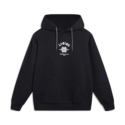 Li-Ning Chinese Culture Pullover Sweatshirt Black Trendy Sportswear AWDT377-2