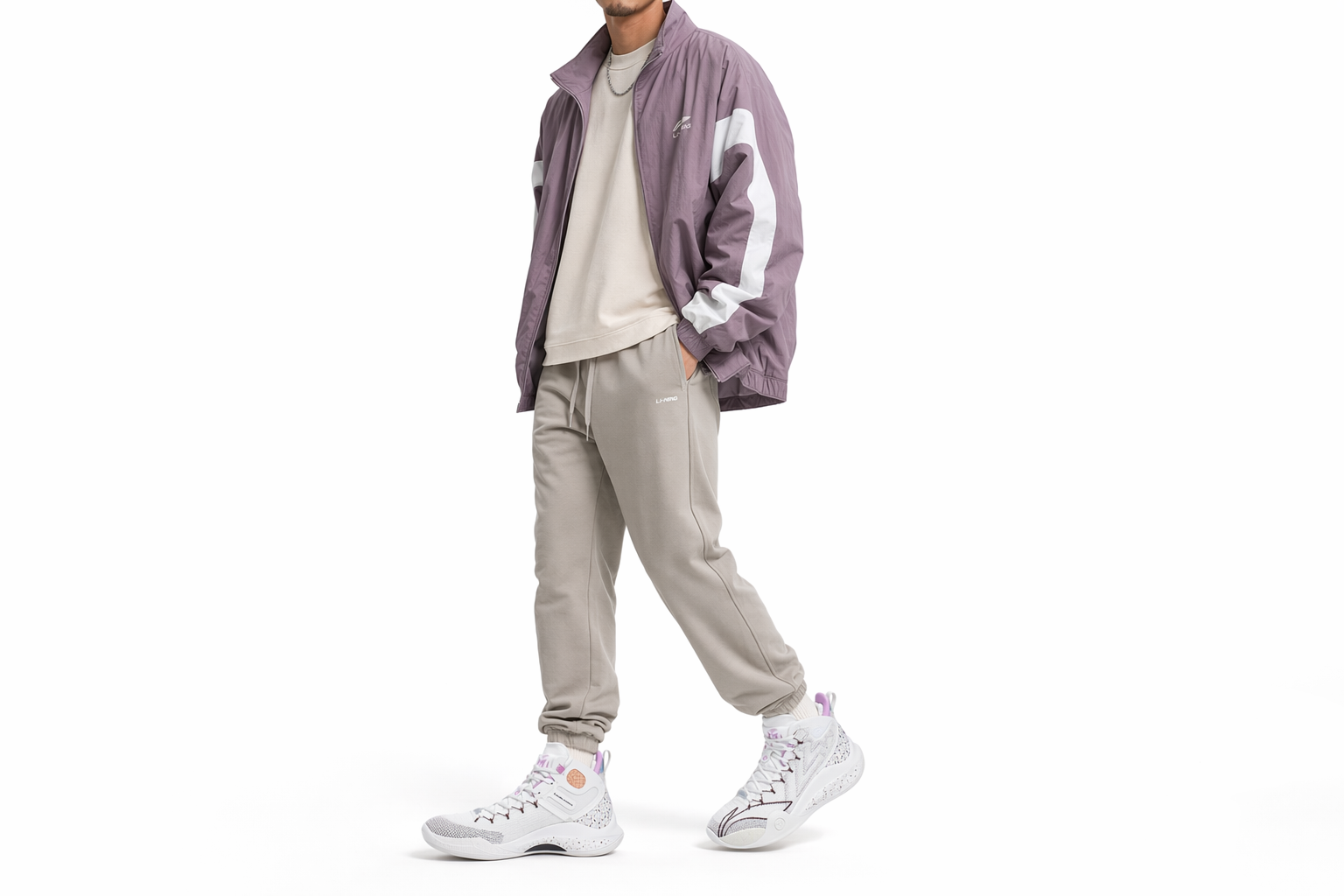 Order Li-Ning CJ1 C.J. McCollum ''Blanc Vanille Crémeux'' ABAR019-17