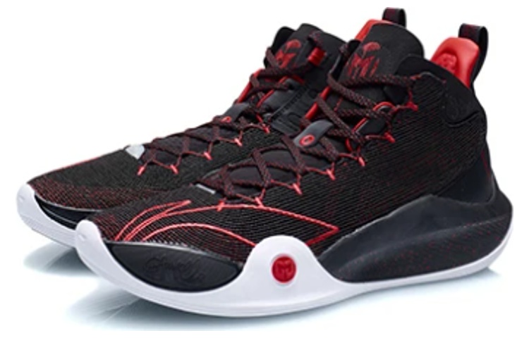 Lookbook Li-Ning CJ1 C.J. McCollum Mid 'Negro Rojo' ABAR019-6