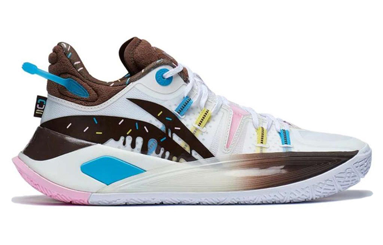 Order LiNing李寧 CJ-2 麥科勒姆二代 舒適 回彈輕便 低筒 籃球鞋 男款 白棕