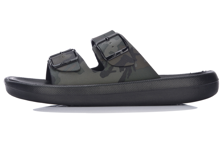 Li-Ning Clap Slides 'Black Green' AGAM003-1