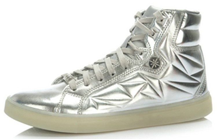 Lookbook 李寧クラシックカジュアルボードシューズ「シルバー」 ABCJ029-4