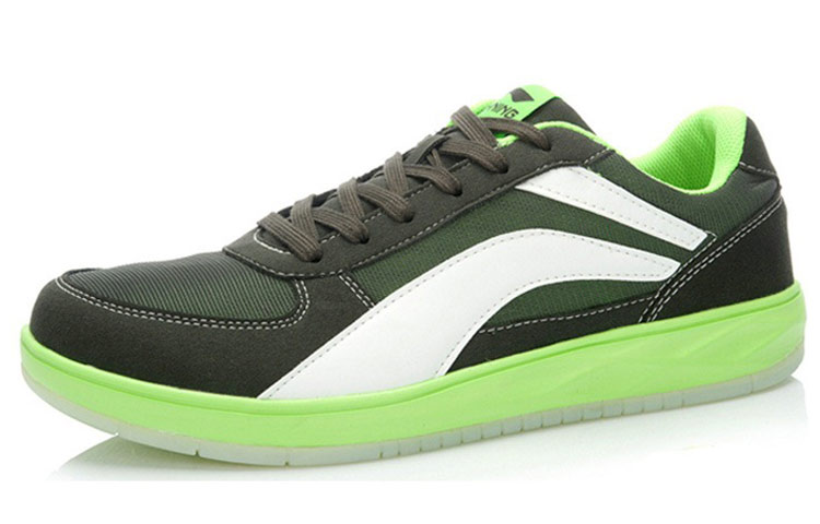 Li-Ning Classic Casual Skate Shoes 'Grey Green' 圖 3