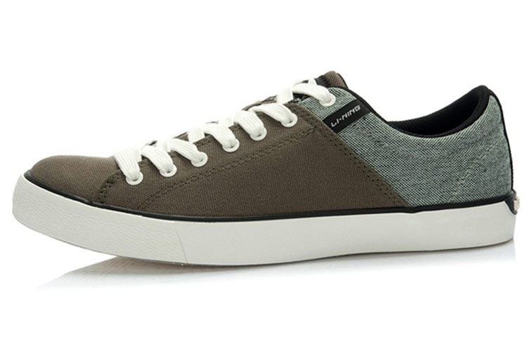 Lookbook Zapatillas Casuales Cómodas Li-Ning Classic 'Marrón Gris' ALAJ047-3