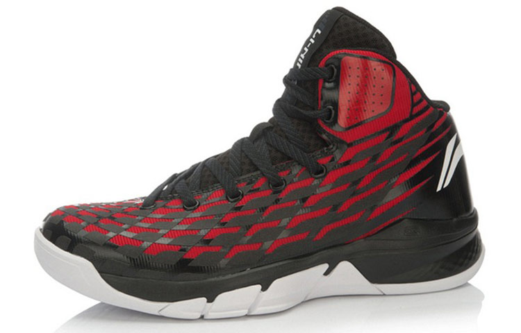 Lookbook Kasut Lari Tinggi Li-Ning Classic Comfort 'Hitam Merah' ABFK033-2
