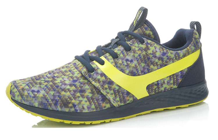 Lookbook Sneakers Lari Rendah Li-Ning Classic Nyaman 'Kuning Hitam' ALTK007-2