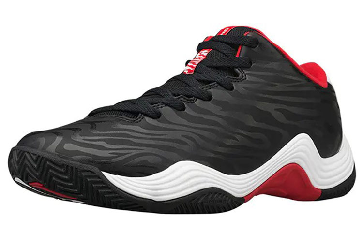 Lookbook Zapatillas para Correr Li-Ning Classic Comfort 'Negro Rojo Blanco' ABPK051-2