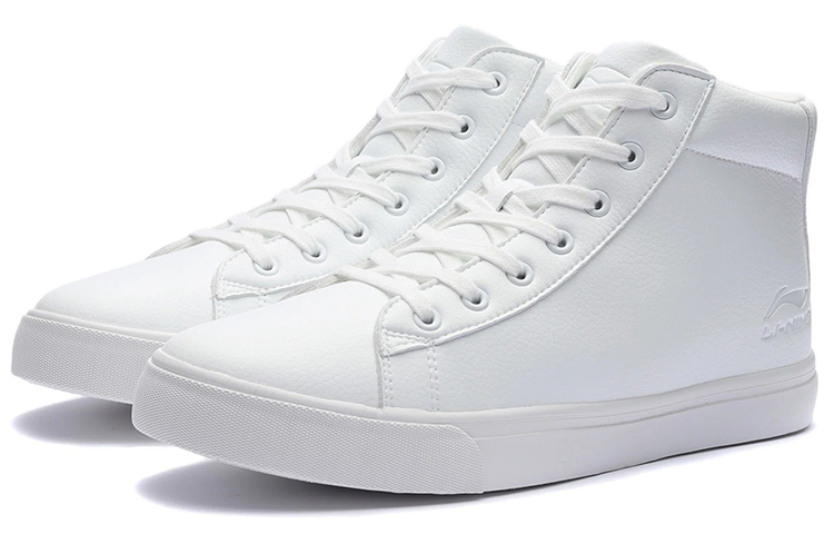 Lookbook 李宁经典高帮休闲鞋 '白色' AGCR483-2