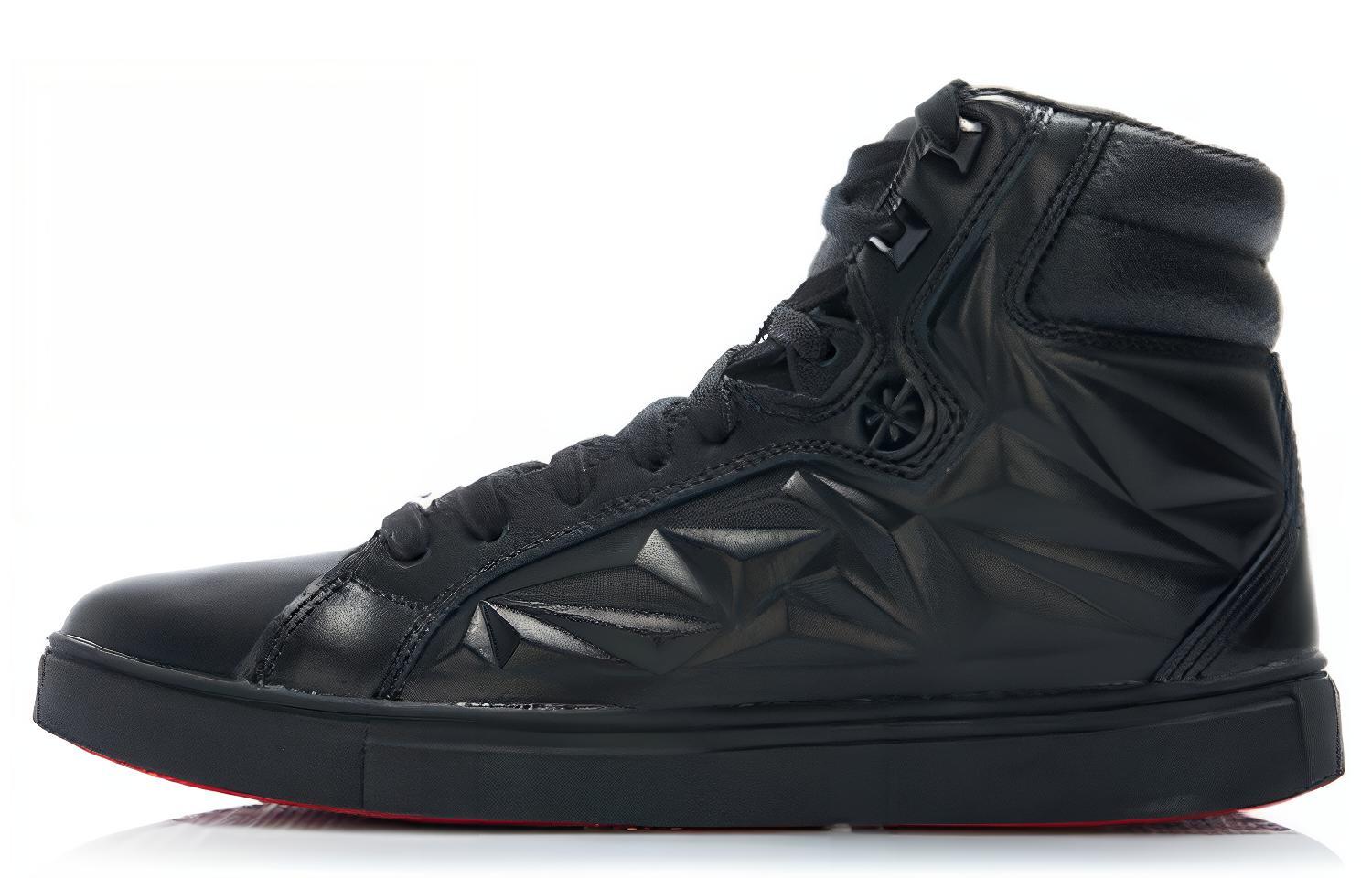 Li-Ning Classic High-Top Sneaker 'Pure Black' ABCJ029-1