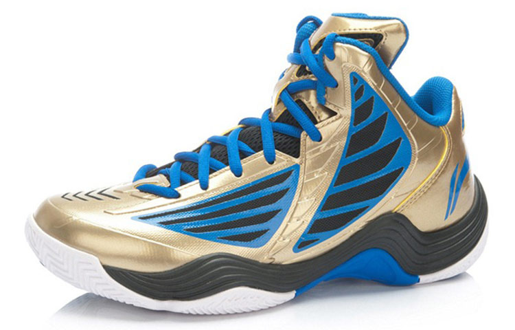 Lookbook Li-Ning Klasik Tinggi 'Biru Emas' ABPK015-6