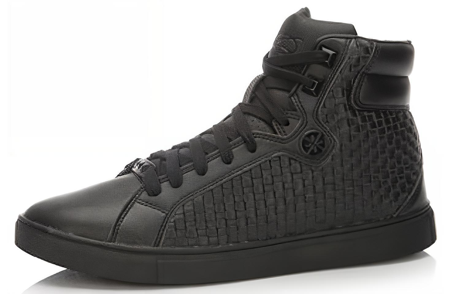 Shop 李宁经典高帮 '舒适保暖黑色' ABCK023-1