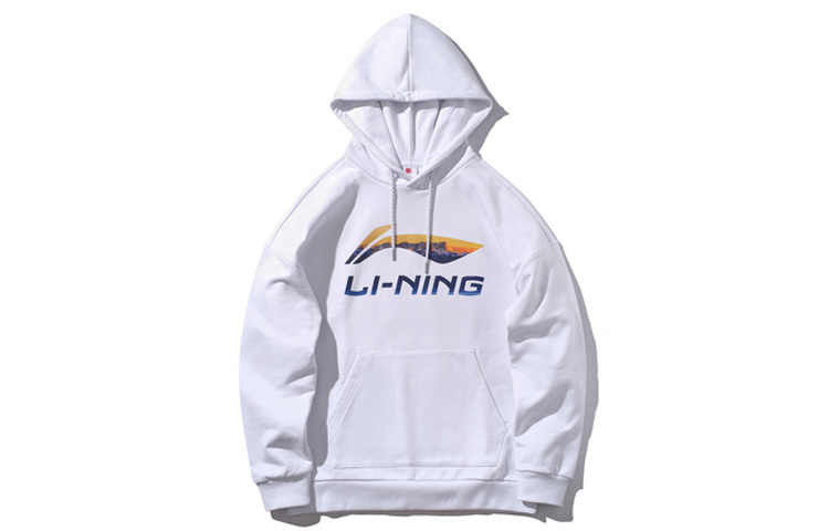 Li-Ning Classic Logo Hoodie White Unisex - New York Fashion Week Edition AWDP837-1