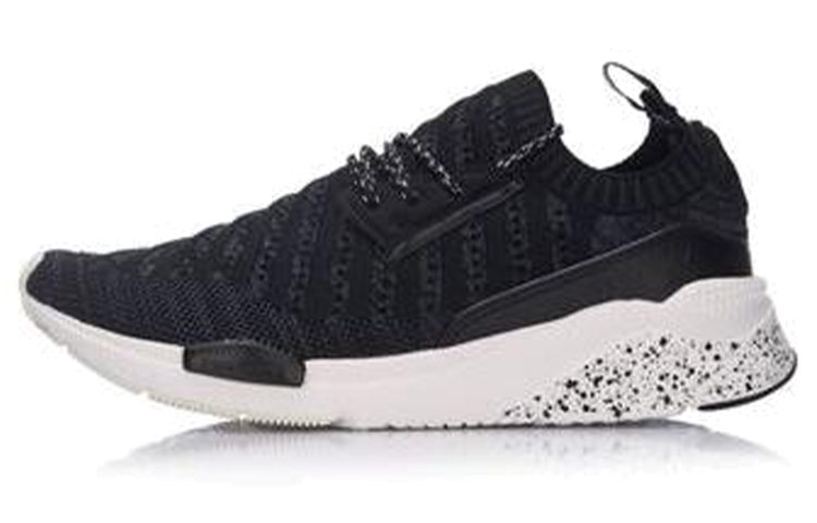 Li-Ning Classic Low-Top Running Shoes 'Black White' GLKM065-3