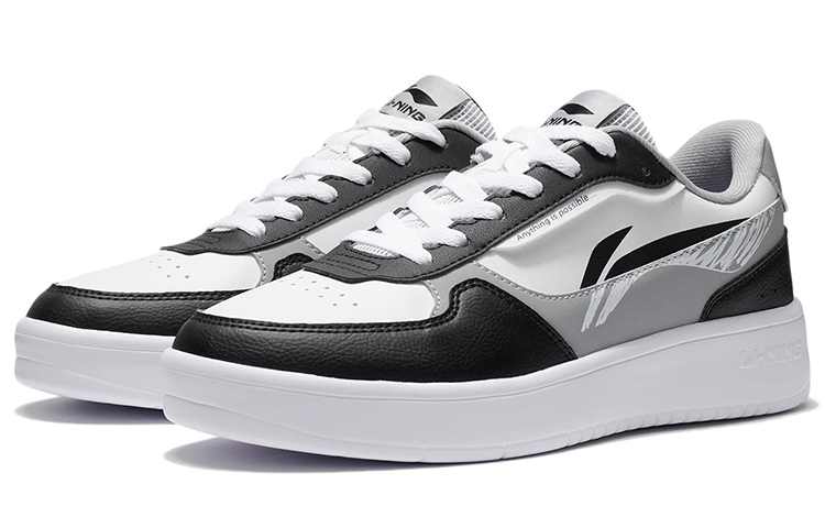 Shop Li-Ning Klasik Rendah 'Hitam Putih' AGCT333-2