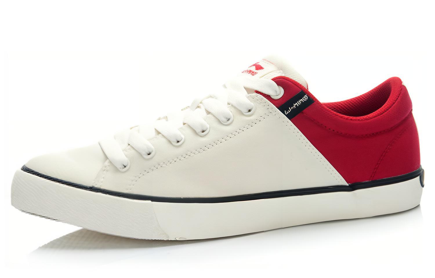 Lookbook 李宁经典低帮鞋 '白色深红' ALMJ001-1