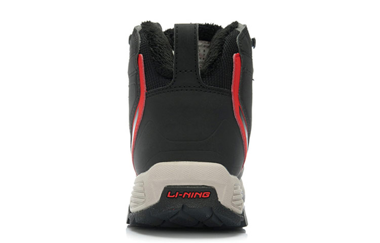 Shop LiNing李寧 舒適透氣經典 中筒休閒跑步鞋 紅黑