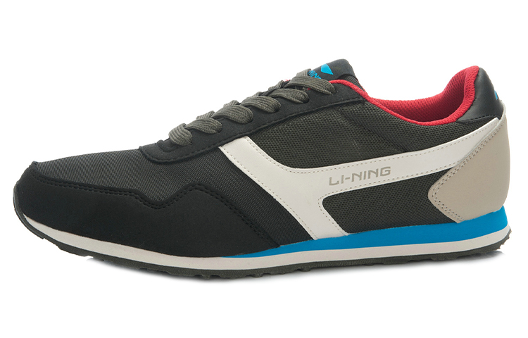Order Li-Ning Classique Retro Runner ''Noir Gris Bleu'' ALCJ067-3