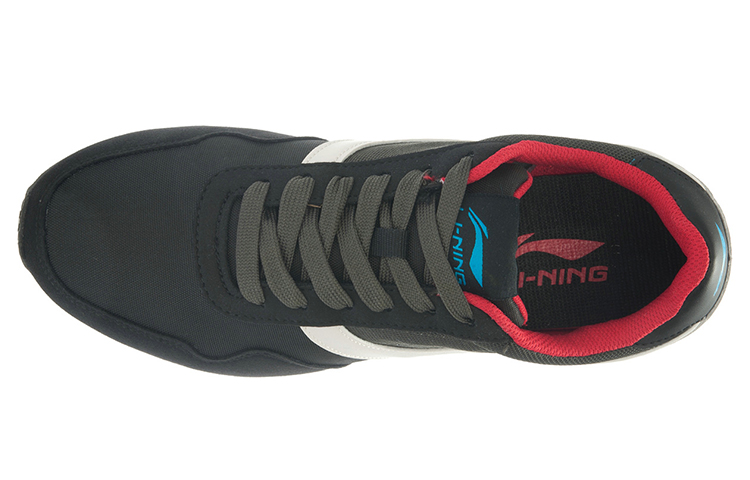 Lookbook Li-Ning Classique Retro Runner ''Noir Gris Bleu'' ALCJ067-3