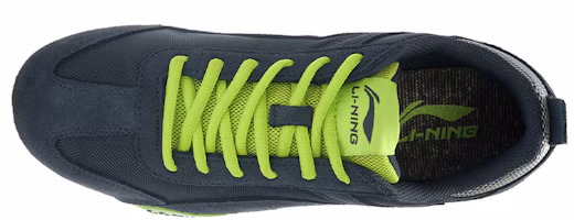 Lookbook Li-Ning Clásico Retro Running 'Negro Verde Blanco' ALCJ071-2