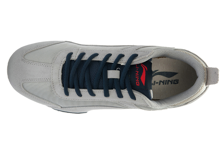 Lookbook Li-Ning Klassisch Retro Laufen ''Hellgrau Weiß'' ALCJ071-3