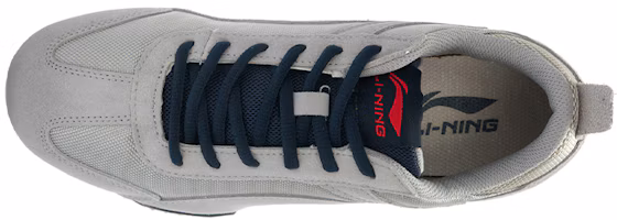 Lookbook Li-Ning Clásico Retro Running 'Gris Claro Blanco' ALCJ071-3