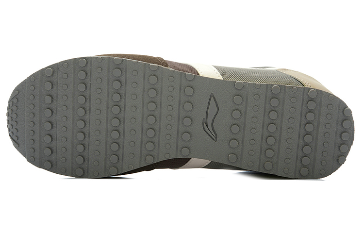 Purchase Li-Ning Scarpa da Corsa Retrò Classica ''Marrone Grigio Giallo'' ALCJ067-1