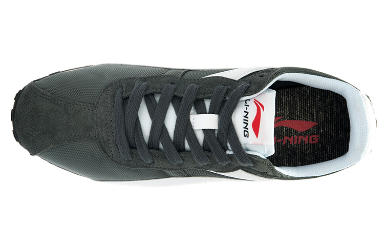 Lookbook Li-Ning Klassieke Retro Hardloopschoen ''Donkergrijs'' ALCJ061-4