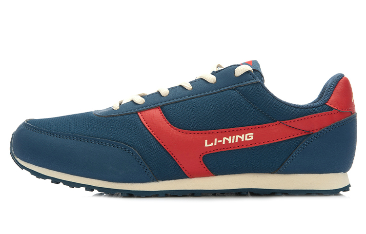 Li-Ning Classic Retro Running Shoes 'Blue Red' ALCJ139-3